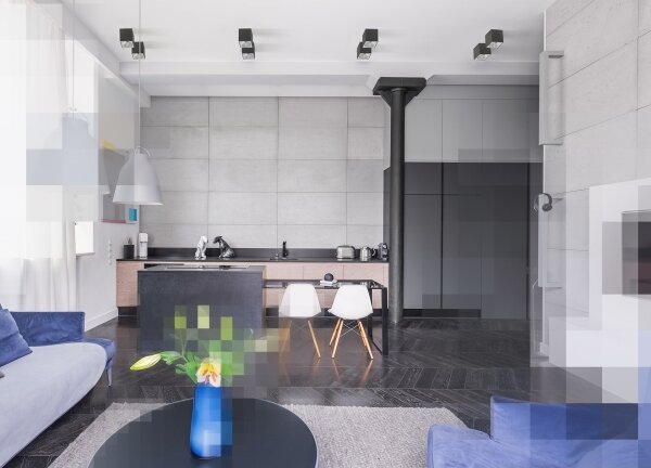 Bodové svietidlo CHLOE 1xGU10/50W/230V hranatý čierna