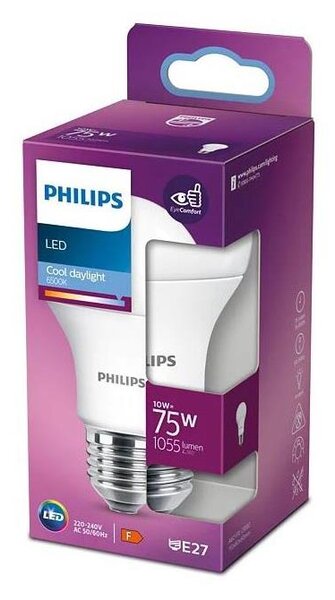 LED Žiarovka Philips E27/10W/230V 6500K