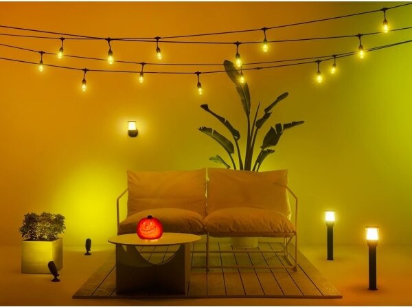 WiZ - LED RGBW Stmievateľná vonkajšia lampa ELPAS LED/4,8W/12/230V IP65 Wi-Fi