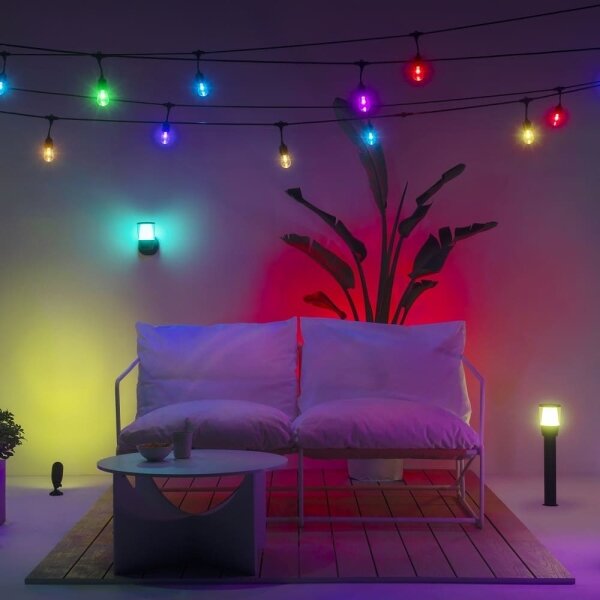 WiZ - LED RGBW Stmievateľná vonkajšia lampa ELPAS LED/4,8W/12/230V IP65 Wi-Fi