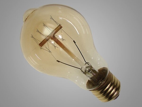 Priemyselná dekoračná stmievateľná žiarovka SCROBB A19 E27/60W/230V 2200K