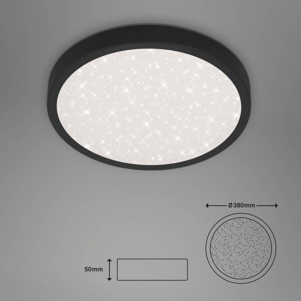 Briloner 3071-015 - LED Stropné svietidlo RUNA LED/24W/230V čierna