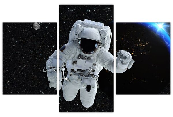 Obraz - Astronaut vo vesmíre (90x60 cm)