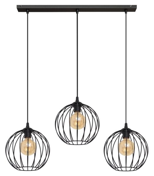 LED Luster na lanku MERCURE 3xE27/15W/230V