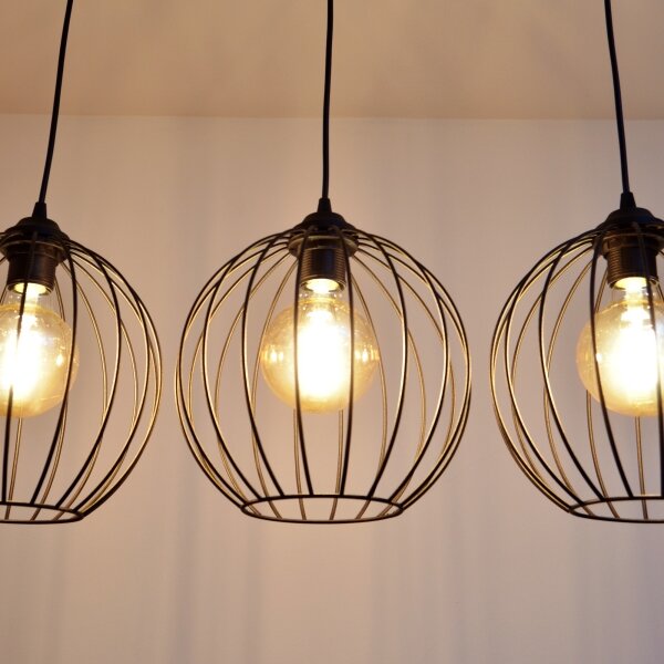 LED Luster na lanku MERCURE 3xE27/15W/230V
