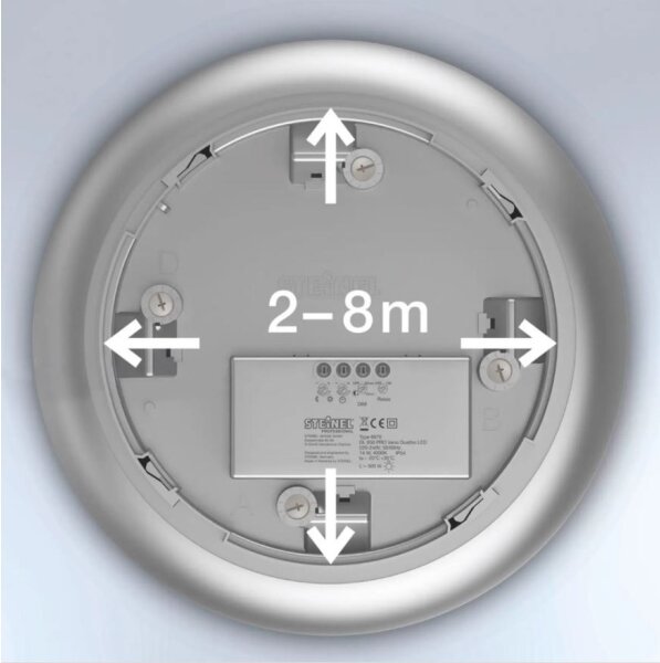 Steinel 035440 - LED Vonkajšie svietidlo so senzorom QUATTRO LED/10W/230V IP54