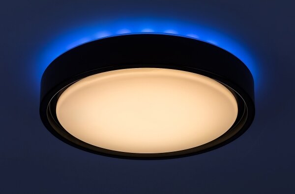 Rabalux - LED RGB stlmiteľné stropné svietidlo so senzorom LED/28W/230V + diaľkové ovládanie