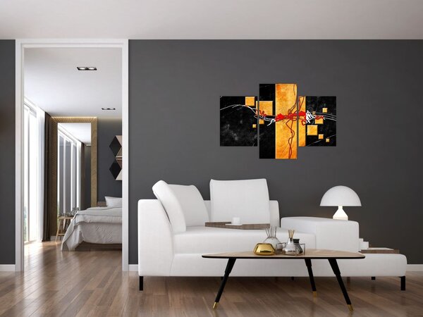 Abstraktný obraz - Tanečnice (90x60 cm)