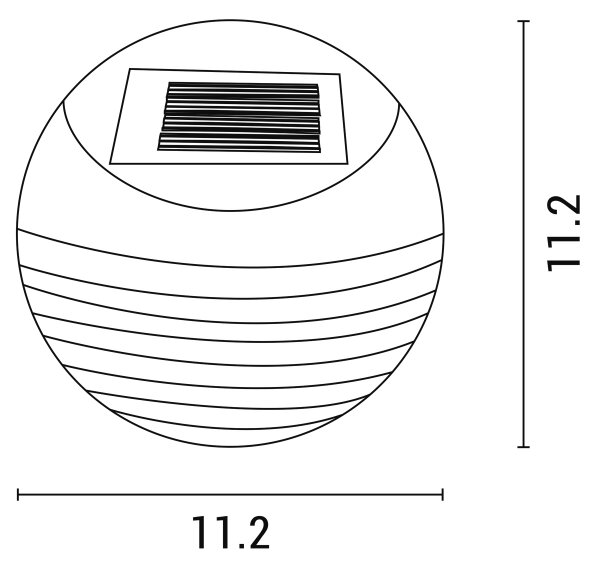 LED Solárne nástenné svietidlo so senzorom LED/0,06W/1,2V 3000K IP44