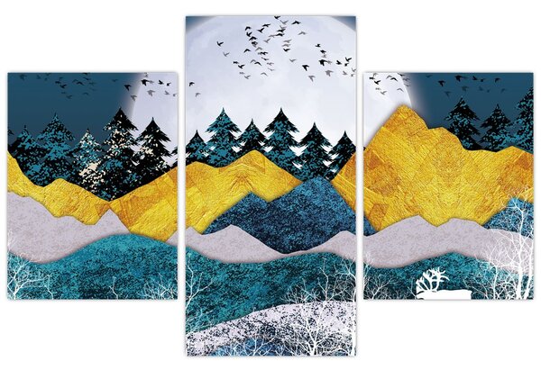 Obraz - Polárna krajina (90x60 cm)