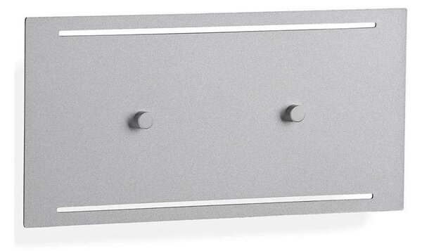 Telefunken 307804TF-LED Vonkajšie nástenné svietidlo 2xLED/3,5W/230V IP44 strieborná