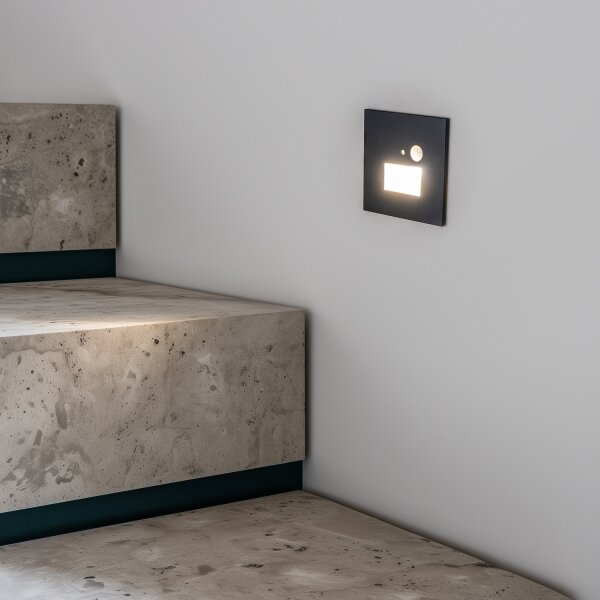 LED schodiskové svietidlo s pohybovým senzorom LED/1,5W/230V 3000/4000/6000K antracit