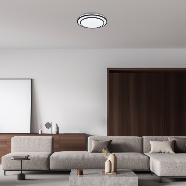 Rabalux 2130 - LED Stmievateľné stropné svietidlo LUPITA LED/40W/230V čierne + DO