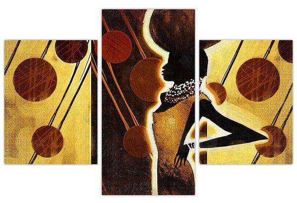 Obraz umelecké pradávnej maľby (90x60 cm)