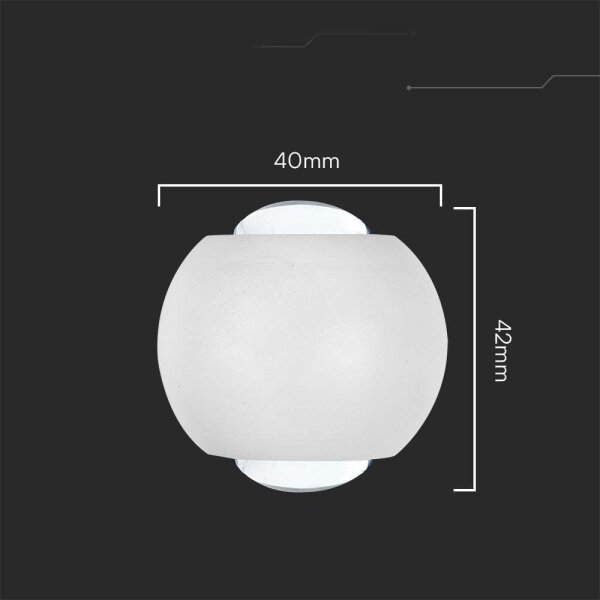 LED Vonkajšie nástenné svietidlo LED/2W/230V 4000K IP54 biela