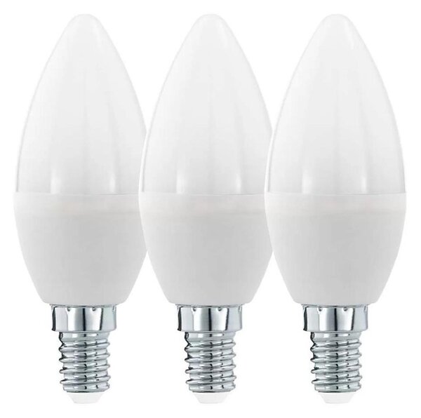 SADA 3x LED Žiarovka C37 E14/6W/230V 3000K - Eglo 12884