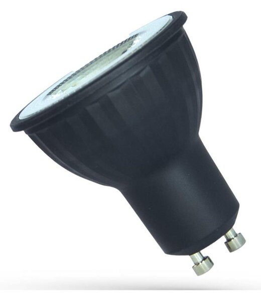 LED Žiarovka GU10/6W/230V 4000K čierna