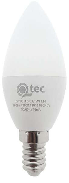 LED Žiarovka Qtec C35 E14/5W/230V 4200K