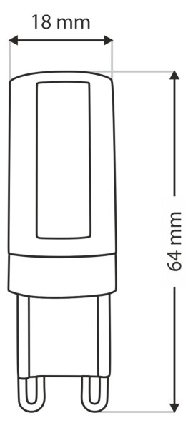 LED Žiarovka G9/10W/230V 4200K