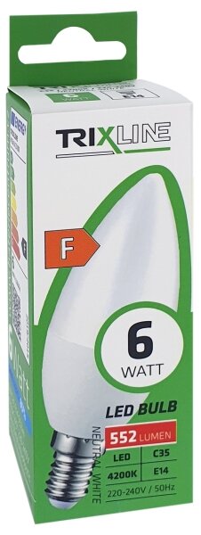 LED Žiarovka C35 E14/6W/230V 4200K