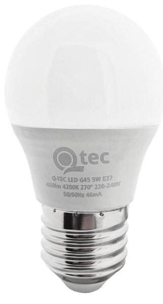 LED Žiarovka G45 E27/5W/230V 4200K