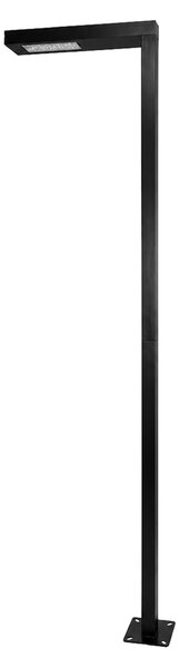 MasterLED vonkajšie svietidlo na stĺpik, LED, 50W, 7000 lm, 4000K, IP65, 350 cm, uhol svietenia 90°, čierna farba