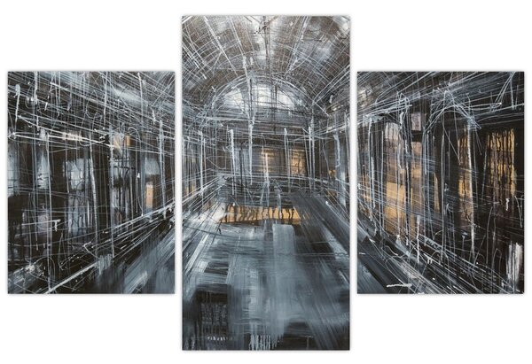 Obraz interiéru starej budovy (90x60 cm)