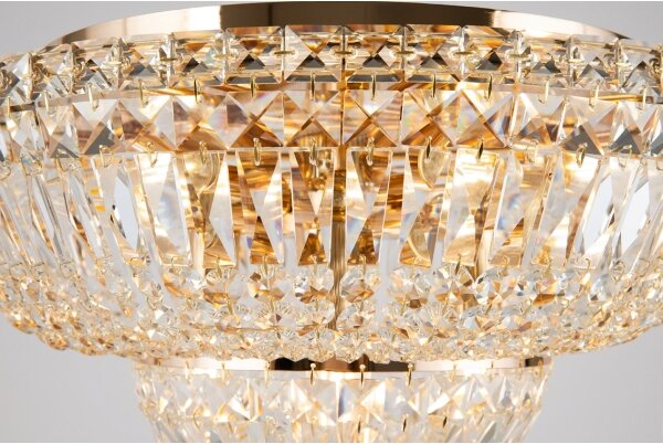 Maytoni DIA100-CL-12-G - Stropné svietidlo BASFOR 12xE14/60W/230V zlatá