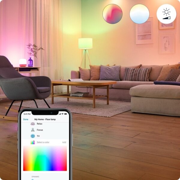 SADA 2x LED RGBW Stmievateľná žiarovka C37 E14/4,9W/230V 2200-6500K Wi-Fi - WiZ