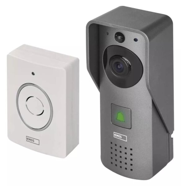 Bezdrôtový videozvonec GoSmart 12V 3xAA IP44 Wi-Fi Tuya so senzorom pohybu