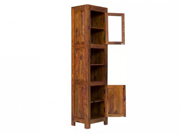 Skrinka do kúpeľne Suri 40x190x35 indický masív palisander