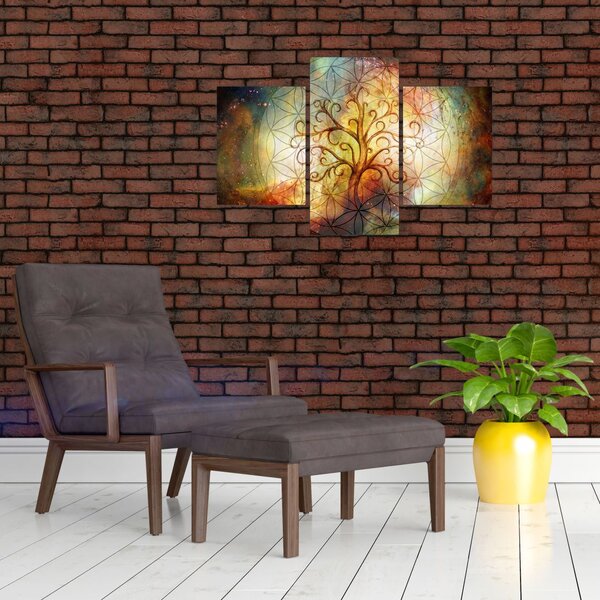 Abstraktný obraz stromu (90x60 cm)