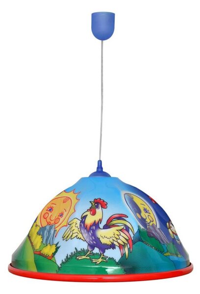 Detský luster na lanku ROOSTER 1xE27/15W/230V