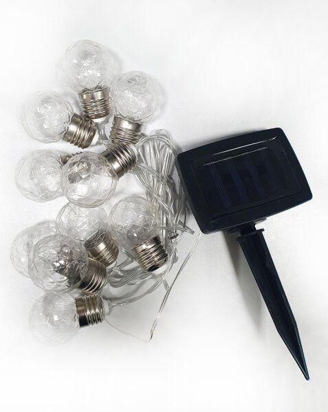 LED Solárna vonkajšia reťaz 10xLED/1,2V 300 mAh 2,2 m IP44