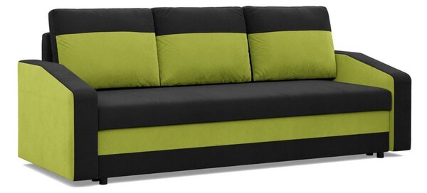 Veľká rozkladacia pohovka HEWLET MODEL 2 Čierna/červená