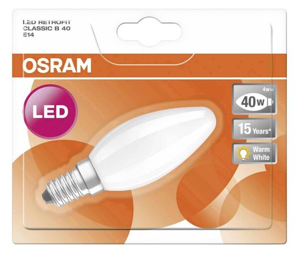 LED Žiarovka RETROFIT B40 E14/4W/230V 2700K - Osram