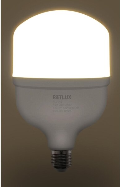 Retlux - LED Žiarovka T120 E27/40W/230V 3000K