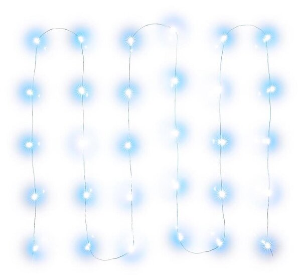Retlux - LED reťaz 30xLED/3xAA 3,3m studená biela