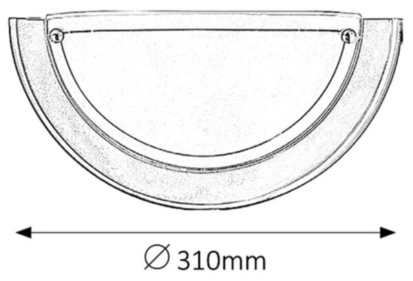 Rabalux 5173 - Nástenné svietidlo UFO 1xE27/60W/230V