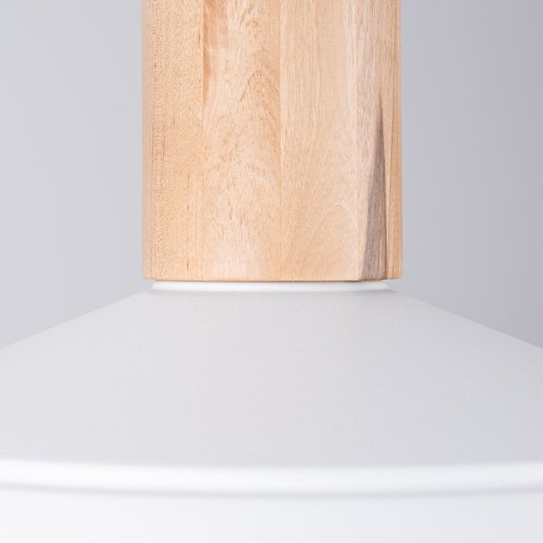 Sollux SL.1321 - Luster na lanku FANO 1xE27/15W/230V pr. 34 cm biela