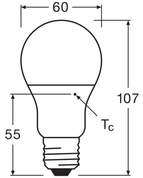 LED Žiarovka VALUE A60 E27/8W/230V 4000K - Osram
