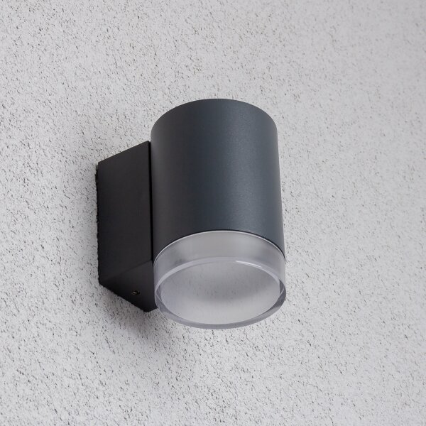 Brilagi - Vonkajšie nástenné svietidlo MATERA 1xGU10/30W/230V antracit IP54