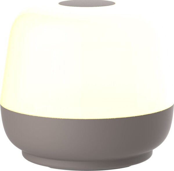 LED Stmievateľná stolná lampa SAMBA LED/1,2W/5V USB 1200 mAh IP44 šedá