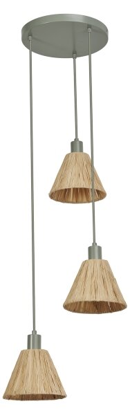 Ledvance - Luster na lanku DECOR RAFFIA 3xE27/15W/230V rafia