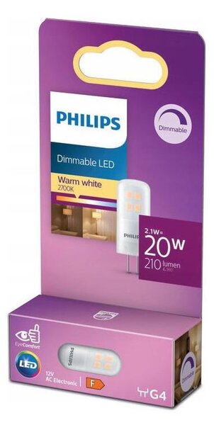 LED Stmievateľná žiarovka Philips G4/2,1W/12V 2700K