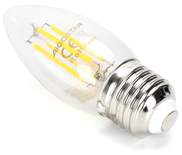 LED Stmievateľná žiarovka VINTAGE C35 E27/4W/230V 6500K - Aigostar