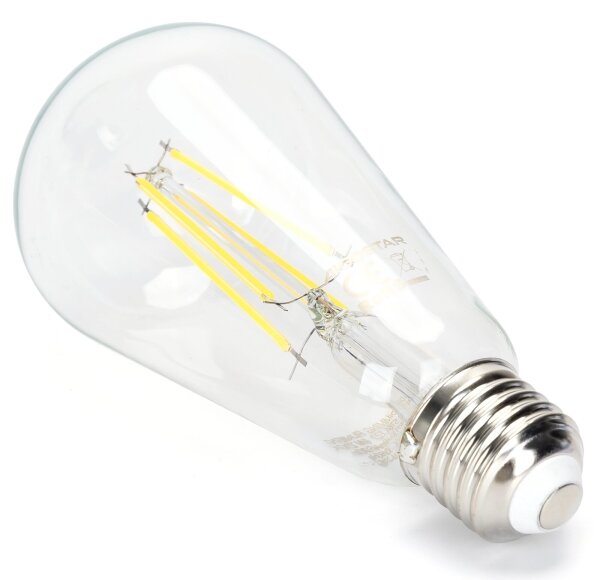 LED Stmievateľná žiarovka FILAMENT ST64 E27/6W/230V 6500K - Aigostar