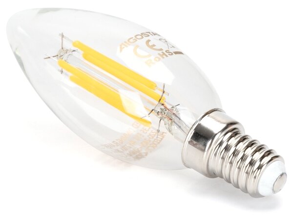 LED Stmievateľná žiarovka FILAMENT C35 E14/4W/230V 2700K - Aigostar