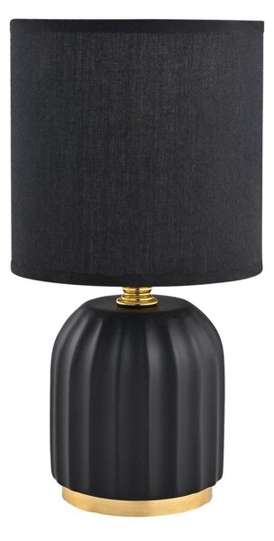 Zuma Line HS8723-BL - Stolná lampa 1xE14/40W/230V čierna/zlatá