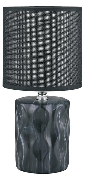 Zuma Line HS8603-BL - Stolná lampa 1xE14/40W/230V čierna/dekor mramoru
